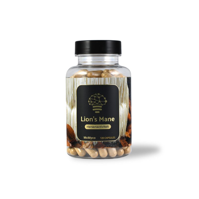 McMyco Lion's Mane Capsules –   Ondersteunt Geheugen, Focus en Concentratie -120 Capsules